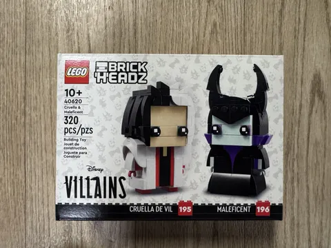 LEGO BRICKHEADZ: Cruella & Maleficent (40620) New/Factory Sealed
