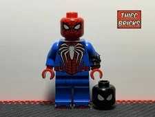 Lego Orbital Spider-Man PS5 Advanced Suit V2 Custom Pad Printed Minifigure