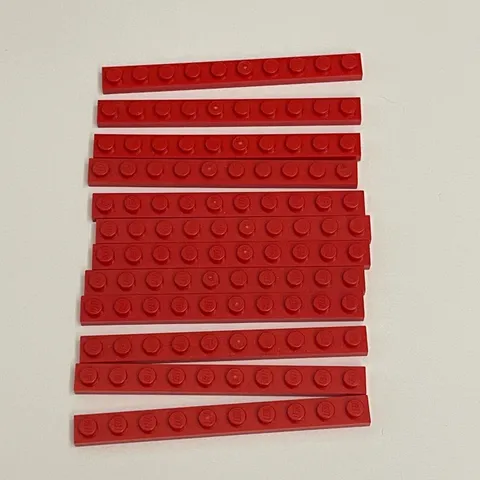 Lego 4477 Red Replacement Parts Pieces Lot of 12