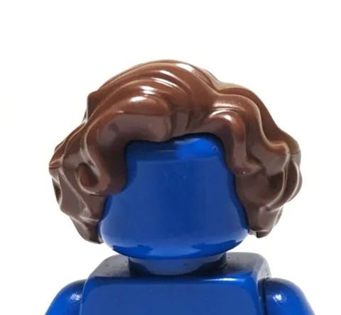 Lego - Minifigure Hair - Female - Light Brown, Short, Wavy with Side Part