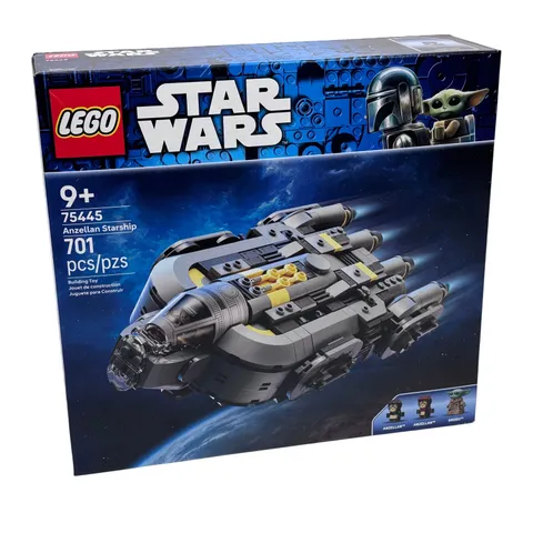 LEGO Star Wars Anzellan Starship (Model 75445) 701 Pieces Building Toy Grogu