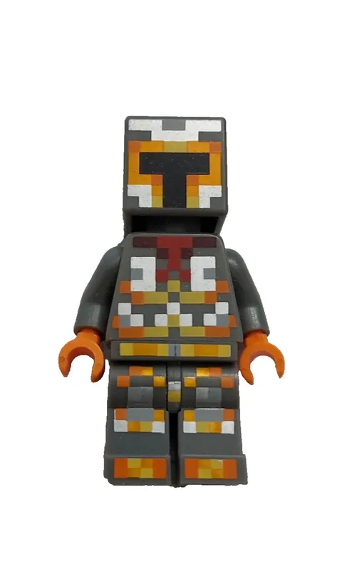 LEGO Minifigure Minecraft Skin 1 min034 Yellow Orange Armor 853610