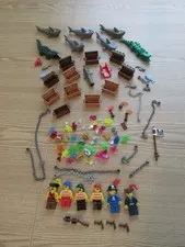 LEGO Minifigure Pirate shark alligator treasure chest weapons  ...Lot