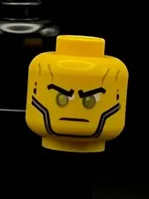 Lego Ninjago Zane Misprint Minifigure Head Factory Prototype Test Print Error