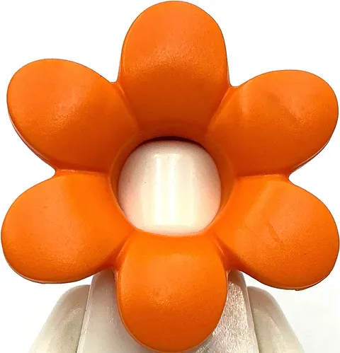 Lego New Orange Minifigure Headgear Head Cover Costume Flower Part