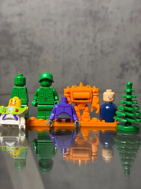 LEGO Army Man , Zurg Torso, Buzz Torso, Chunk, and Tree LOT RETIRED figs parts