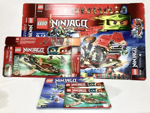 LEGO NINJAGO Lot 70738 70623 Destiny's Bounty Destiny’s Shadow 100% CIB Mint