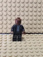 LEGO Marvel Spider-Man Minifig sh0585a - Nick Fury - Light Scratches/No Cracks