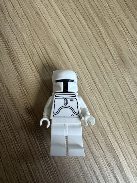 LEGO Official Star Wars Boba Fett White RARE Minifigure sw0275