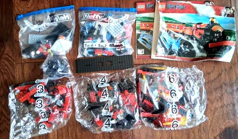 2010 Lego Harry Potter 4841 Hogwarts Train Set, 3 Sealed bags
