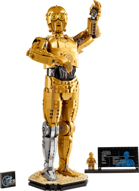 LEGO Star Wars C-3PO Buildable Droid Figure for Build and Display 75398 Building