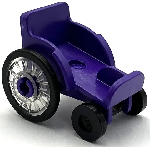 Lego New Dark Purple Mini Doll Utensil Wheelchair Seat Piece
