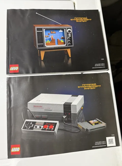 LEGO 71374 Nintendo Entertainment System NES & TV Instruction Manuals Books Only