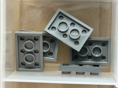 LEGO Parts - Dark Bluish Gray Plate 2 x 3 - No 3021 - QTY 5