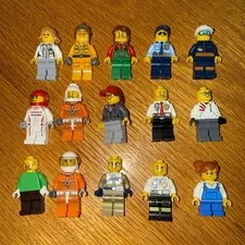 15x Lego Minifigure City Lot Astronaut Nissan Police