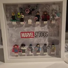 LEGO Marvel Studios Minifigures Display Captain America Falcon Loki Spider-Man