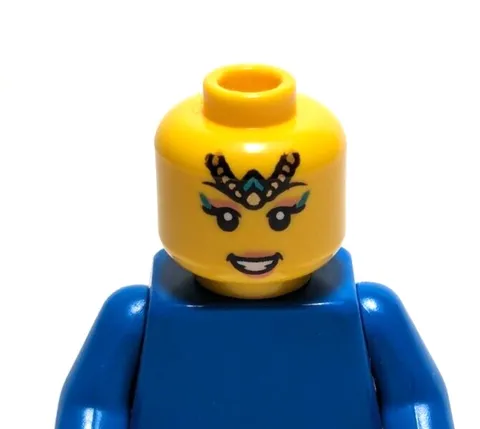 Lego - Minifigure Head - Dual Sided - Female, Smile, Crown, Eyeshadow