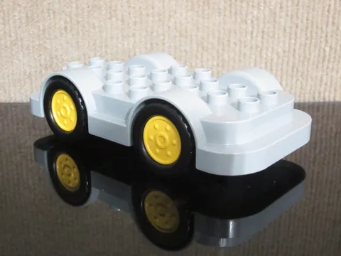 LEGO Duplo 15314 12591 Chassis Base 2012 Gray Wheels Create Tires