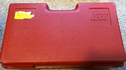 Vintage Classic Red Lego Small Storage Box/Carrying Case 1984 3.5x8x12