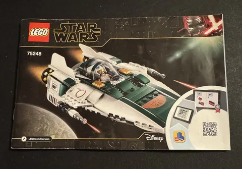 LEGO Star Wars Resistance A-Wing Starfighter 75248 Instruction Manual Booklet