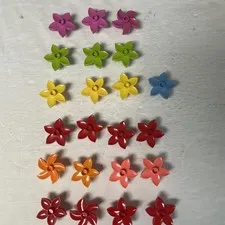 Lego Duplo Multi Color Flowers Lot Of 22