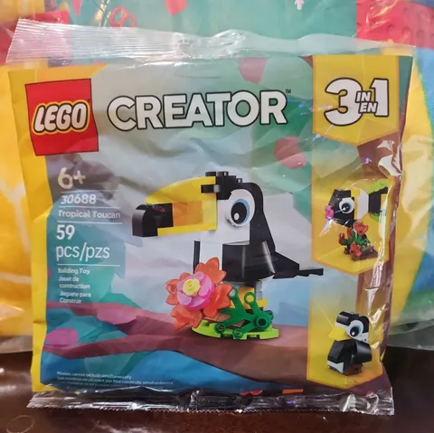 LEGO 30688 Creator Tropical Toucan 3 in 1 Bag 59 Pieces New