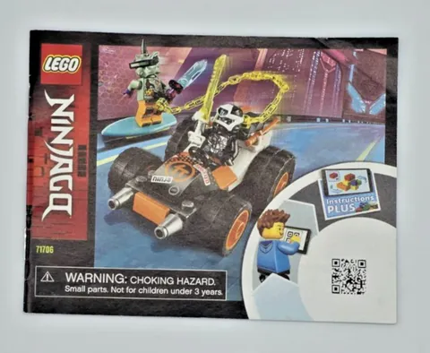 Lego Ninjago 71706 Cole's Speeder Car Instruction Manual Only 2020 Retired