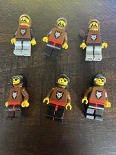 Lego Wolfpack Lot Of 6x Rare Vintage Minifigures Castle See Pics