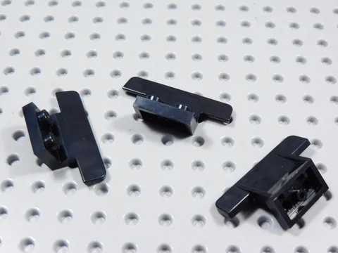 LEGO Lot of 3 Black 1x2 Design Plate Part 30925 BF