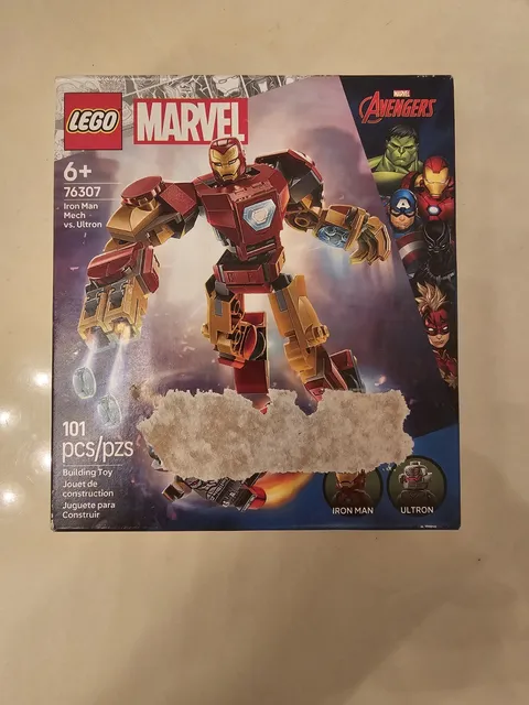  LEGO 76307 Marvel Iron Man Mech Vs Ultron 101 Pcs 2 Figs New Sealed Torn Label