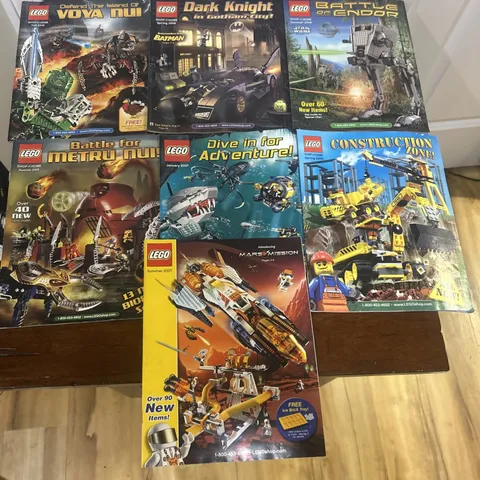 Lot 7 LEGO Shop at Home Catalogs 2005-2007 Batman Star Wars Bionicle