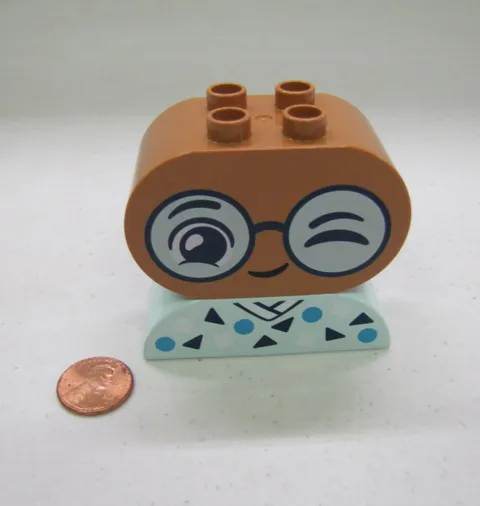 Lego Duplo Child Baby Moods Winking Happy Worried Angry Head & Clothes 2 Blocks