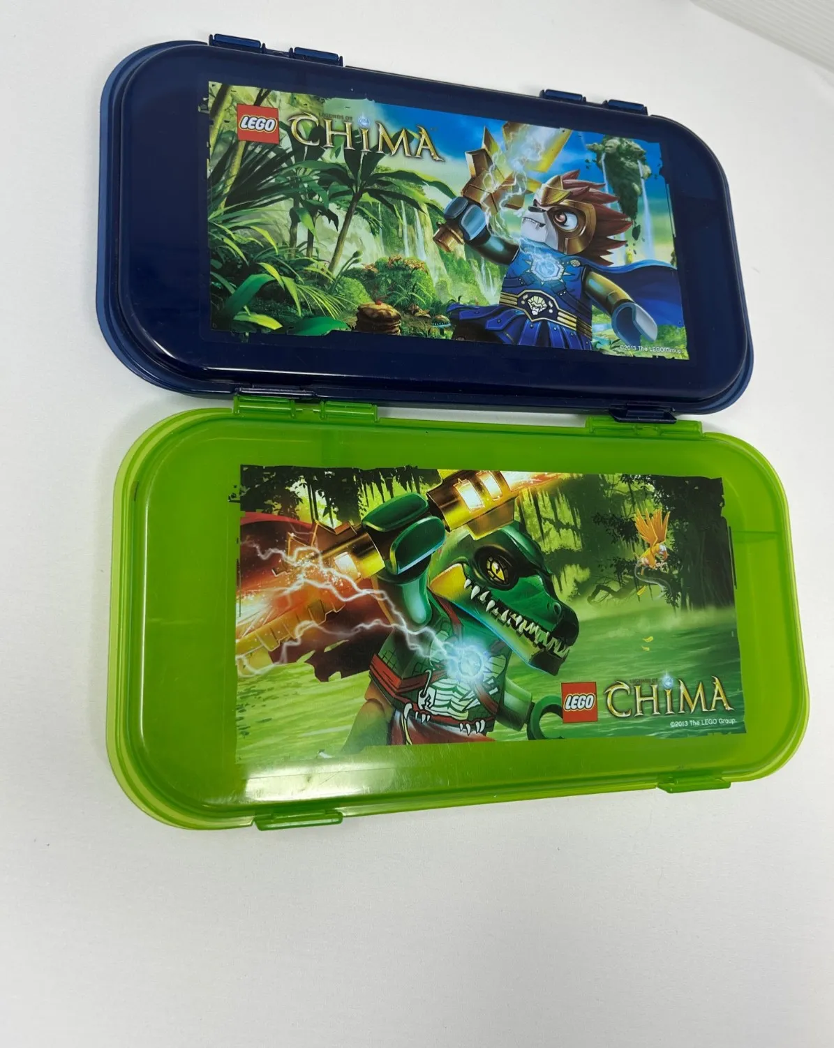 Iris Lego Legends of Chima Storage Case Mini Figure  - Green & Blue