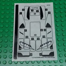 LEGO Sticker Sheet for Set 76901Toyota GR Supra New Authentic Decals