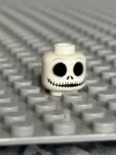 Lego Head Jack Skellington Minifig Replacement Part dis039 Disney CMF Skeleton