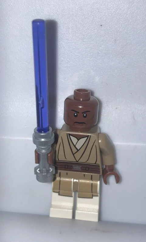 Lego Star Wars Mace Windu (WHITE LEGS) 75019 Minifigure Clone Wars Figure