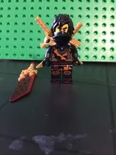 NEW Ninjago Cole w Reveal Blade Custom Lego Minifigure 71844 Dragons Rising