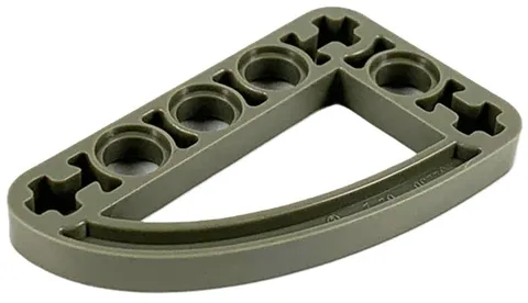 Lego Dark Gray TECHNIC Liftarm Mod L-Shape Quarter Ellipse Thin 3x5 Part 32250 T