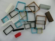 LEGO Bulk lot of 25 Doors,& Window frames, Multi colors, used
