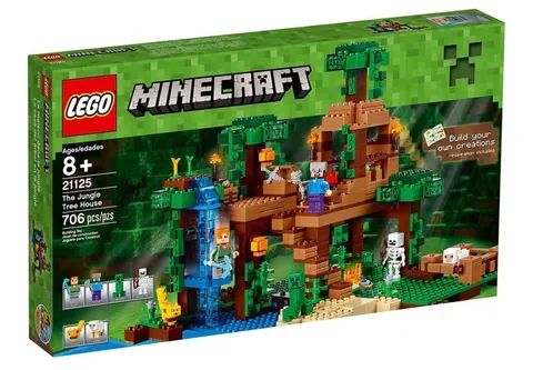 LEGO Minecraft 21125 The Jungle Tree House Rare Retired Complete Modular Set