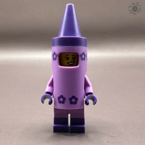 LEGO Movie 2 Minifigure Crayon Girl tlm152 CMF 71023 Purple Crayon Costume
