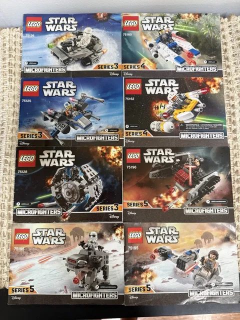 Lego Star Wars Microfighters Instruction Manuals Only Lot Of 8