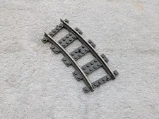 Lego 9v Curve Track Old Dark Gray 2867c01