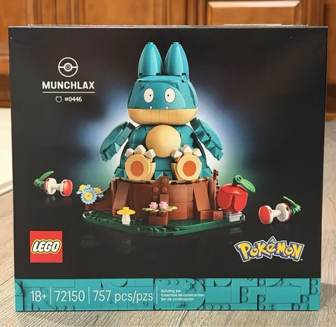 LEGO Pokemon Munchlax Building Set 72150 New Collection 2026 757 pcs. New Sealed