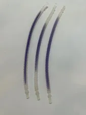 Lego 57539 Flexible Ribbed 19L Hose pipe w/8mm Ends and purple center x3