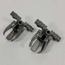 2X LEGO Bionicle PEARL DARK GREY Zamor Sphere Launcher Part Lot 54271