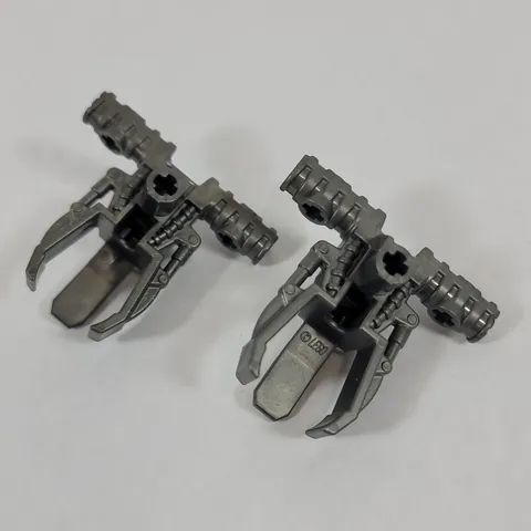 2X LEGO Bionicle PEARL DARK GREY Zamor Sphere Launcher Part Lot 54271