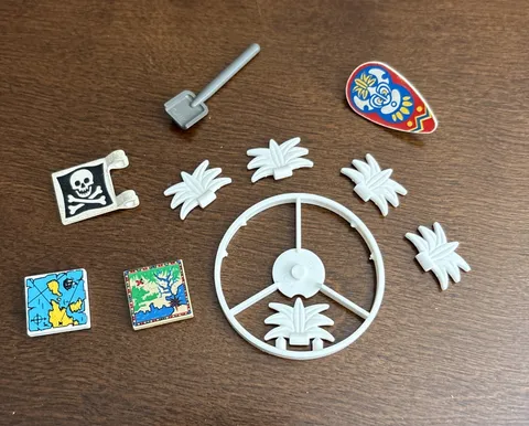 Lego Enchanted Island Pirate Set Maps Flag Parts
