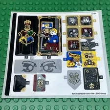 LEGO Sticker Sheet for Set 76389 Hogwarts Chamber of Secrets New Authentic Decal