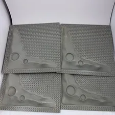 4x Bundle Lot Vintage LEGO 32x32 Raised Crater Moon Base Plate Grey Terrain